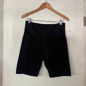 XL Girlfriend Collective Black High-Rise Bike Short